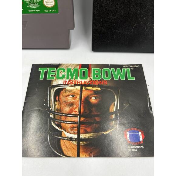 Nintendo NES Tecmo Bowl Game with Manual & Sleeve - Picture 7 of 7